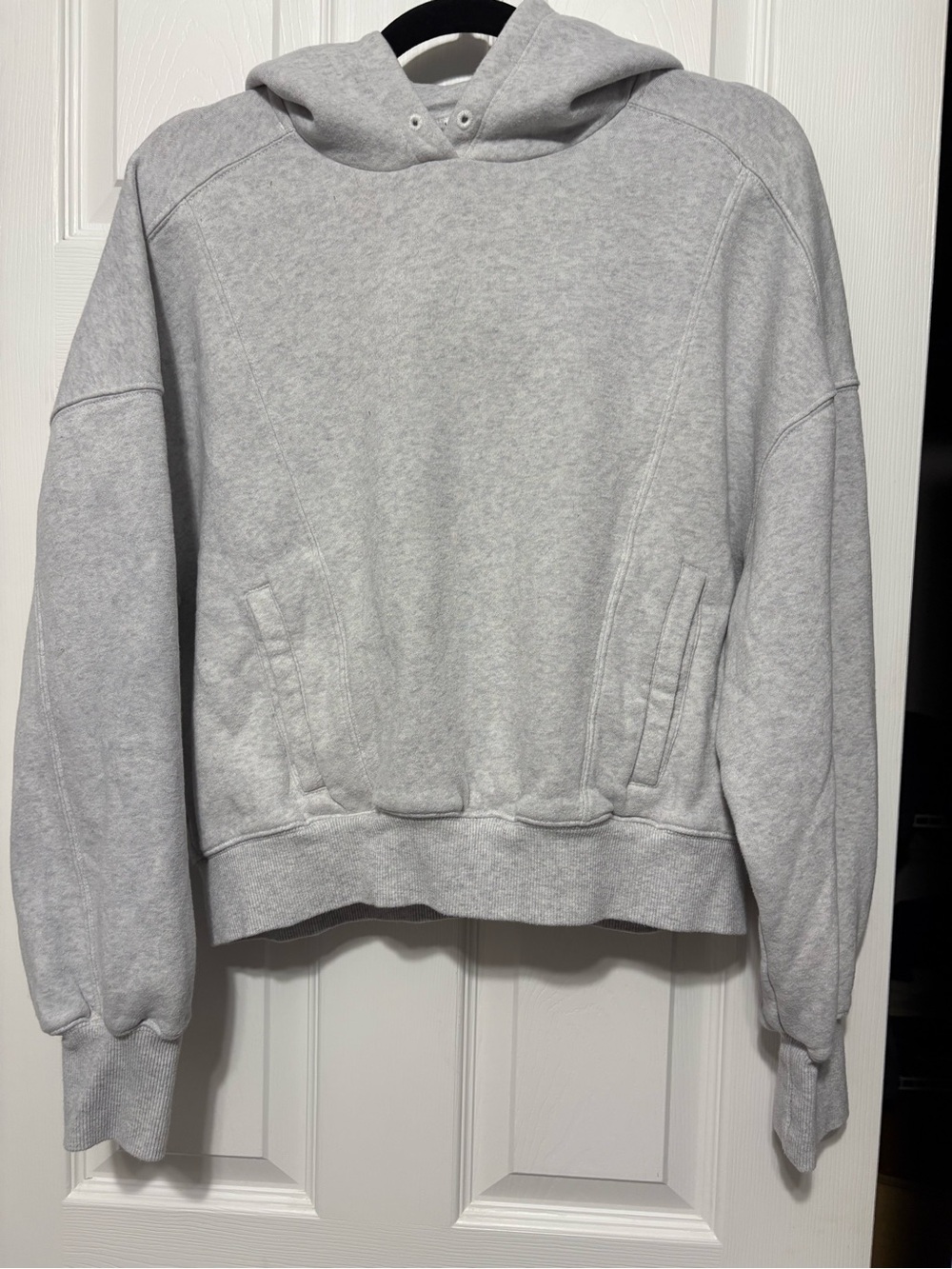 aerie Light Gray Hooded Sweatshirt